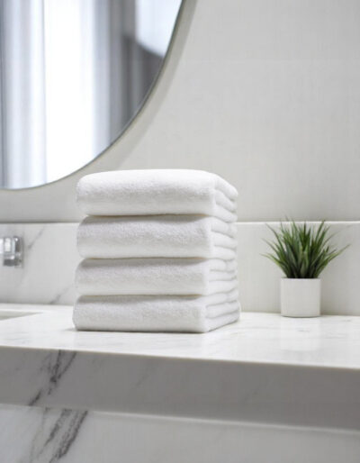 Felluci textile 70X140 EPONJ BEYAZ BANYO HAVLUSU 400Gr 6 ADET