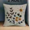 43x43 PUNCH NAKIŞLI KIRLENT SARI GÜNEŞ 2 ADET