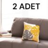 PUNCH NAKIŞLI KIRLENT TERA SARI YEŞİL 43X43 2 ADET