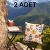 PUNCH NAKIŞLI KIRLENT YILDIZ MAVİ 43x43 2ADET